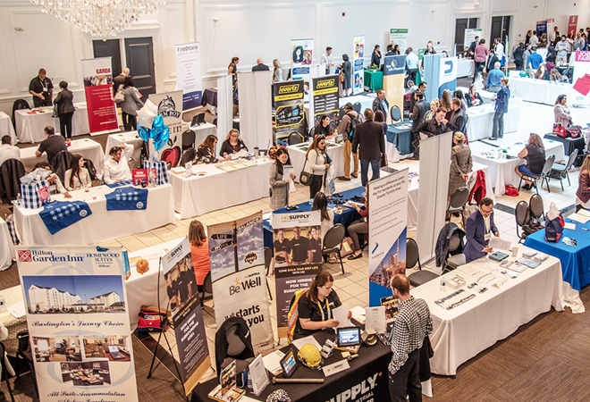 Attendees at Job Fair